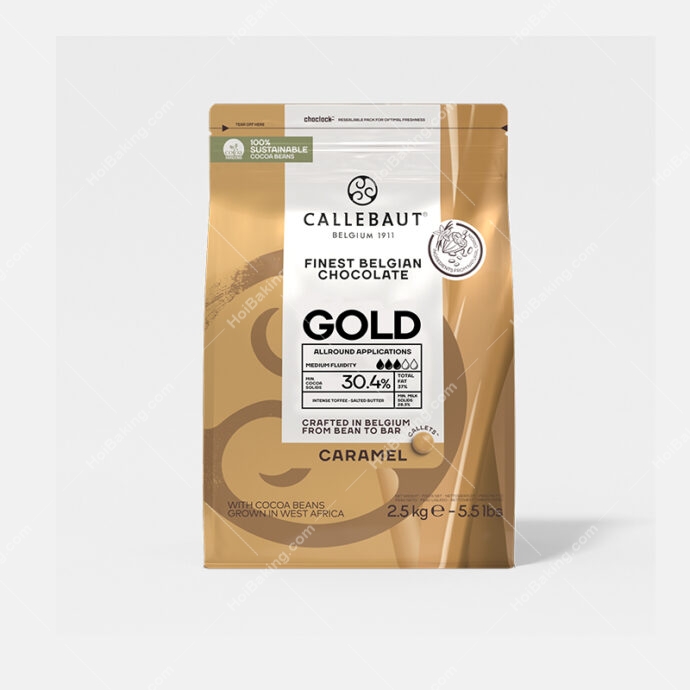 Callebaut Gold White Couverture with Caramel 30.4%
