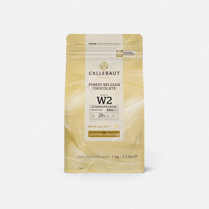 Callebaut W2 White Couverture 28% - Image 2