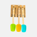 Silicon Spoon with Wooden Handle 1PCS