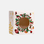 6x6x3IN Christmas Snowman White Craft Box