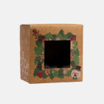 6x6x3IN Christmas Holly Craft Box 10pcs