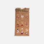 10 Design Christmas Twine Cotton String with Tag [BROWN-50PCS]