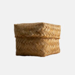 Square Bamboo Basket 12CM (NATURAL)