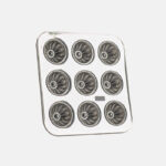 COCOMO 6109 9 Holes Alum Scalloped Bun Pan