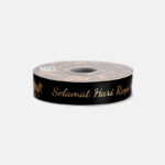 1IN Ketupat Satin Ribbon (black) 50yard