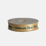 1IN Ketupat Satin Ribbon (Cream) 50Yard