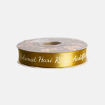 1IN Ketupat Satin Ribbon (Gold) 50Yard