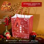 CNY Paper Bag - Good Luck / Red (24x12x20CM)